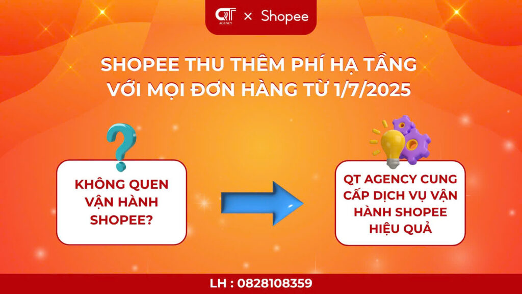 Từ 1/7/2025, Shopee thu thêm phí hạ tầng với mọi đơn hàng
